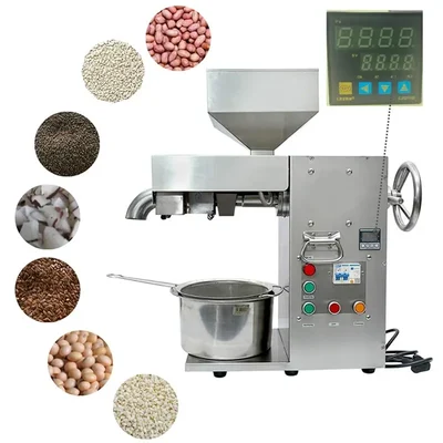 Commercial Oil Seeds Press/Expeller Machine 22-25 Kg/Hr, 2500W with Free Accessories 